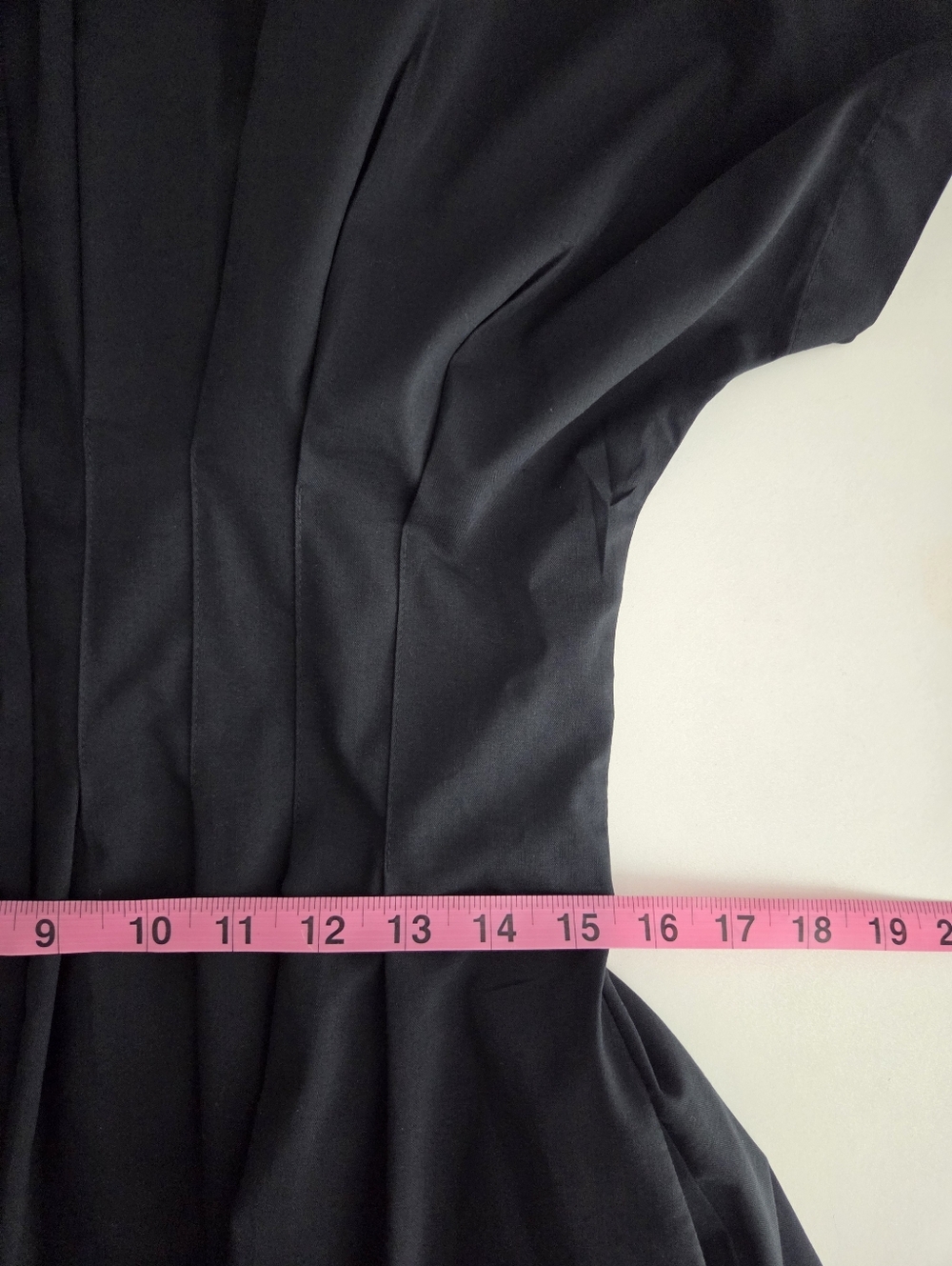 Anthro Exquise Tobie Button Up Pintuck Kimono Sleeve Fit & Flare Shirt Dress - Picture 11 of 14